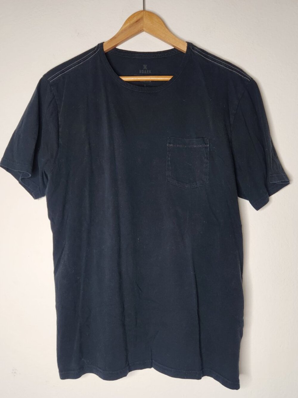 Roark Mens Large 3 Lot Black White Sage Organic Cotton Short Sleeve Shirts - Picture 7 of 10